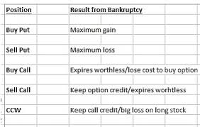 How Bankruptcy Impacts Call And Put Options The Blue