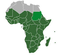 The sahara desert map below shows the land area and many countries that the sahara desert spans, the desert is marked in brown. Sub Saharan Africa Wikipedia