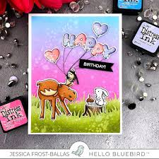 Good morning, jess here with a whale of a valentine's card using our beautiful color layering blue whale stamps! Happy Birthday By Jessica Frost Ballas For Hello Bluebird Yesbirthday Home Of Birthday Wishes Inspiration