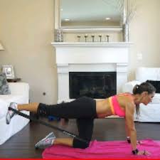 Straight Leg Donkey Kicks With Band Exercise How To Workout Trainer By Skimble
