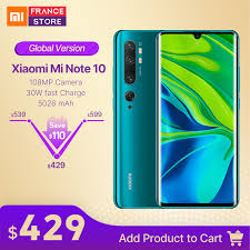Which smartphone to buy under rs 15,000. Xiaomi Mi Note 10 Pro 256gb 8gb Note 10 6gb 128gb Global Version Smartphone 108mp Snapdragon 730g Nfc 5260mah 30w Fast Charge Aliexpress
