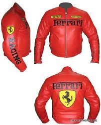 Ferrari Biker Jacket Red Handmade Made To Order Pure Leather Safety Pads Xs 6xl Beige Bomber Jacket Mens Leather Jacket Men Leather Jacket