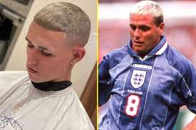 Best hairstyles and haircuts > fade haircuts > fade haircut for men. Phil Foden Has Got The Gazza Look As Man City Star Has Hair Dyed Blonde And Targets Glory With England At Euro 2020