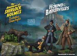 Hound of the Baskervilles Complete Set: Holmes, Watson, Henry Baskerville  and the Hound - Strand Magazine