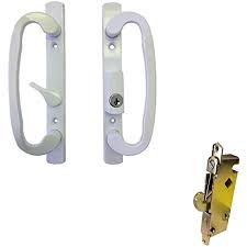 Check spelling or type a new query. Sliding Glass Patio Door Handle Set With Mortise Lock White Keyed 3 15 16 Screw Holes By Technologylk Entry Door Handle Lock Sets Amazon Com