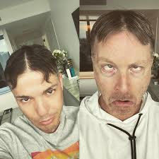 Lockdownhair don't care. Tag us in your best lockdown hair pose.  #Lockdownhair #hotcouplealert #influenzas #youcantsitwithus @anthonycallea