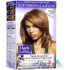 It's a tale as old as hair color: Dark And Lovely Hair Dye Color 380 Chestnut Blonde Amazon Co Uk Health Personal Care