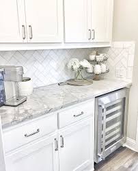 Wine Fridge White Cabinets Grey Counters Kitchen Renovation Kitchen Design White Kitchen Design