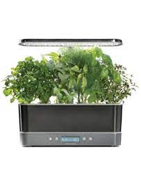 Aerogarden Harvest Elite Slim 6 Pod Countertop Garden Silver Backyard Aquaponics Hydroponic Growing Herb Seeds