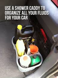 Many things in the car can be controlled like the gas pedal and brakes. 1 Minute Life Hack Organize Fluids For Car