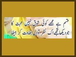 قسم ہے مجھے کوئی شوق نہیں محبت کا Urdu Poetry Poetry Poetry 2017