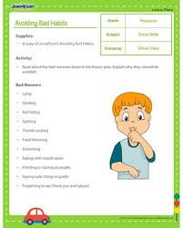 Avoiding Bad Habits Lesson Plan For Preschool Jumpstart Preschool Lesson Plans Health Lesson Plans Preschool Lessons