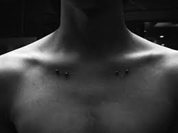 collarbone surface piercings collar bone piercing chest piercing piercing