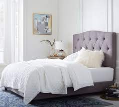 Shop our expertly crafted home decor products, furniture, lighting and more. Elliot Curved Tufted Upholstered Bed Pottery Barn