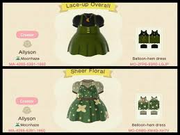 A Couple Green Dresses I Made Acqr Animal Crossing 3ds Animal Crossing Animal Crossing Qr