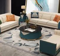 Penjualan Panas Sofa Kulit Modern Ruang Tamu Furnitur Mewah ...