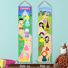 Kids Growth Charts Personalized On Canvas 50 Designs