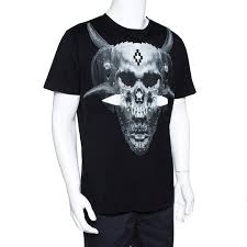 Paying homage to his native patagonia and the club. Marcelo Burlon Black Graphic Print Cotton T Shirt M Marcelo Burlon Tlc
