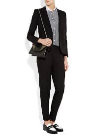 Black And White Penny Loafers Saint Laurent Two Tone Leather Penny Loafers Net A Porter Com Penny Loafers Outfit Loafers Outfit Work Outfit