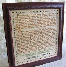 I love the colors in it and have always loved to read about abraham lincoln. Primrose Needleworks 272 Words Gettysburg Address Cross Stitch Pattern 123stitch