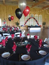 Black And Silver Decorations Image Result For Black And Silver Balloon Centerpiece Prom Balloons Casino Decorations Casino Theme Parties