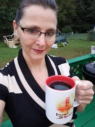 Visitor enjoyed coffee in Wilno this morning