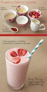 Strawberry Oatmetal Smoothie Smoothie Recipe Oatmetal Smoothie Recipe Smoothies Fitness Healthy Smoothie Recette Smoothie Dejeuner Recettes De Boissons
