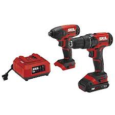 Black And Decker Drill Battery 20v Skil 20v 2 Tool Combo Kit 20v Cordless Drill Driver And Impact Driver Kit Includes 2 0ah Pwrcore 20 Lithium Battery An Combo Kit Cordless Drill Impact Driver