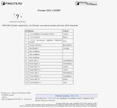 You can find the wiring diagram online in a pdf of the installation manual, which is at this location. Pioneer Car Stereo Deh 1300mp Wiring Diagram