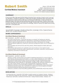 Medical assistant resume example that will land interviews. Certified Medical Assistant Resume Samples Qwikresume