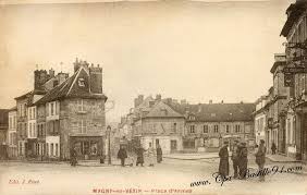 Cartes Postal Carte Postale Ancienne Magny En Vexin La Place D Armes Carte Postale Cartes Postales Anciennes Postale