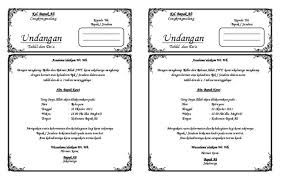 Harga undangan pernikahan di bandung, format undangan akad nikah, undangan nikah menarik, undangan nikah simple elegan, undangan pernikahan untuk jenis kertas yang digunakan sebagai bahan dasar undangan ini adalah jenis kertas ivory dengan tambahan laminasi doff. Kalo Mau Buat Undangan Tahlil Tinggal Download Trus Edit Trus Print Dehh Kertas Ukuran F4 Hvs Undangan Kiat Belajar Templat Undangan