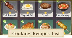 Check Out This Genshin Impact Recipe Locations Find A List Of All Cooking Recipes Recipe Locations Recipes By Category Food Bo In 2021 Cooking Recipes Food Recipes