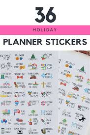 Okay, it's nearly the end of january and i'm only just posting this now. 36 Holiday Planner Stickers Usa Or Au Uk Planner Stickers For Erin Condren Happy Planners Plum Paper Kikki K And Others Affiliate