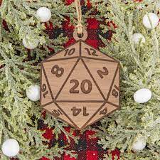 D20 Wooden Christmas Ornament 20 Sided Die Ornament Dnd - Etsy Australia
