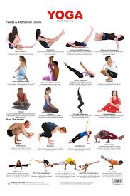 Yoga Chart Twists Abdominal Toners Yoga Chart Basic