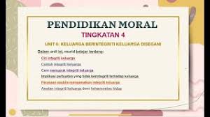Unit 6 Pendidikan Moral Tingkatan 4 Kssm Youtube