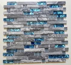 Fliesen sind ein gattungsbegriff mit vielen. 11 Stucke Grau Marmor Mosaik Blau Glas Fliesen Kuche Back Badezimmer Hintergrund Dekorative Wand Kamin Bar Stein Wandfliesen Stone Wall Tile Stone Wallwall Stone Tiles Aliexpress