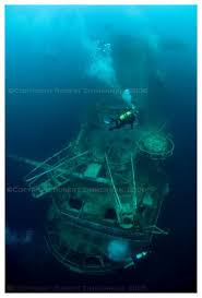 the sinking and underwater photos