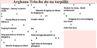 Kunci gitar ho do na tarpillit. Media 071 Cord Lgu Batak Arghanatrio Ho Do Na Tarpillit