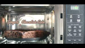 Simple Eggless Chocolate Cake In Microwave Oven Using Lg Microwave Oven Youtube