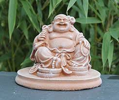 Glucksbuddha Figur Terrakotta Als Geschenk Lachende Buddha Statue Als Deko Fur Haus Und Garten Kunsthandwerk Aus Deut Haus Und Garten Buddha Lachender Buddha