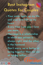 Pick anyone from here, whichever you like and add some of your own creativity! 47 Best Instagram Captions For Couples Cute Ig Couple Captions Romantic Couple Quotes For Instagram Version Weekly