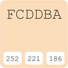 Fcddba Hex Color Code Schemes Paints