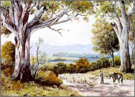 Bush painting video everyone's making fun of actually makes a great point. Australian Bush Vi By George Phillips Oil Painting Reproduction
