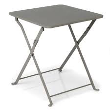 Plateau pliant par le milieu. Table D Appoint Pliante Taupe Ted Les Tables Basses Pour Jardin Les Canapes Et Fauteuils De Jardin Meuble Deco Mobilier De Salon Decoration Interieure