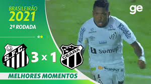 Palmeiras e chapecoense entram em campo neste domingo, a partir das 18h15, em partida válida pela segunda rodada do brasileirão 2021. Santos 3 X 1 Ceara Melhores Momentos 2Âª Rodada Brasileirao 2021 Ge Globo