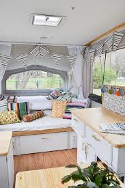 Setting up a new pop up camper at a campsite for the first time can be a bit intimidating. Pop Up Camper Remodel Reveal Refresh Living