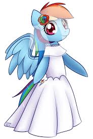 Wedding Dress Rainbow Dash Rainbow Dash Mlp My Little Pony Cute Images