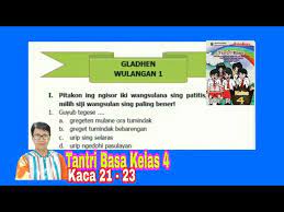 Buka halaman 35 lalu fotokan posting komentar untuk kunci jawaban buku tantri basa kelas 4. Gladhen Wulangan 1 Tantri Basa Kelas 4 Youtube